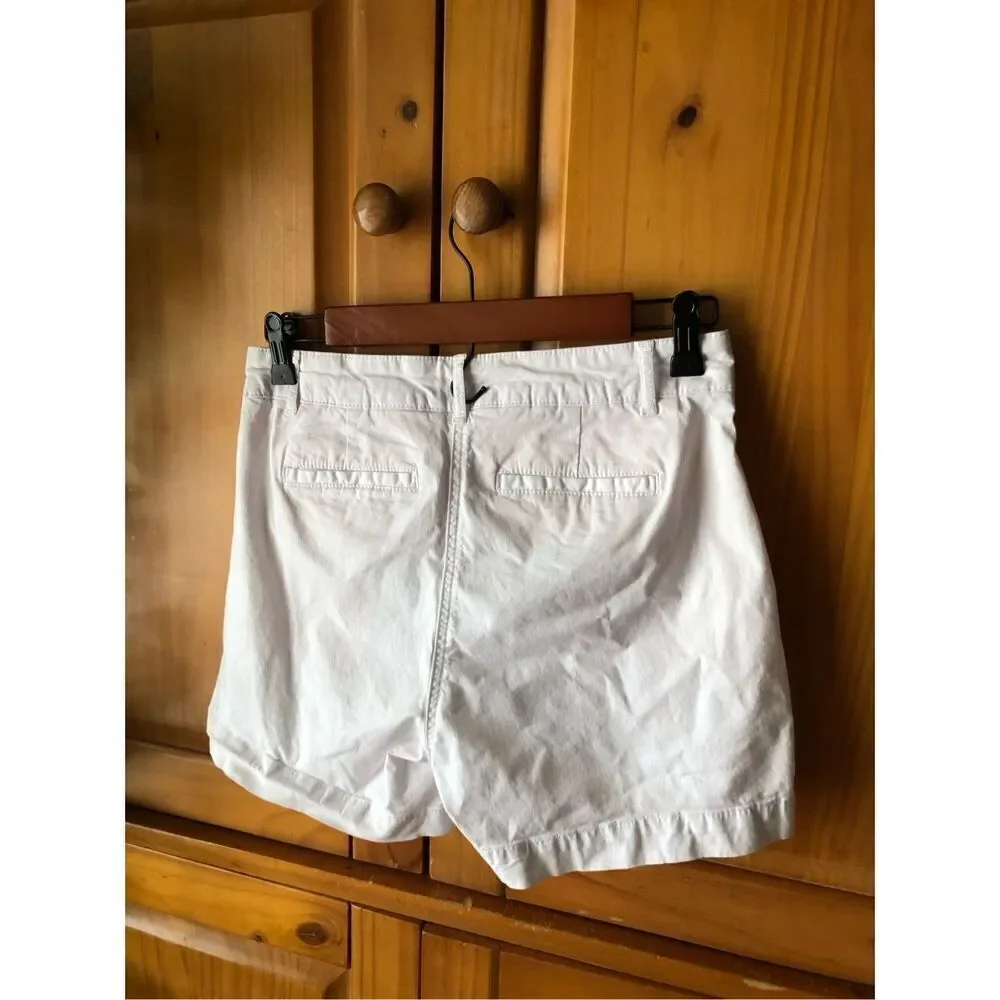 Boden Helena White Cotton Blend Womens Shorts US Size 4